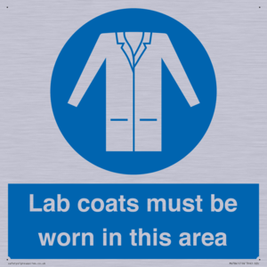 Lab coats must be worn in this area